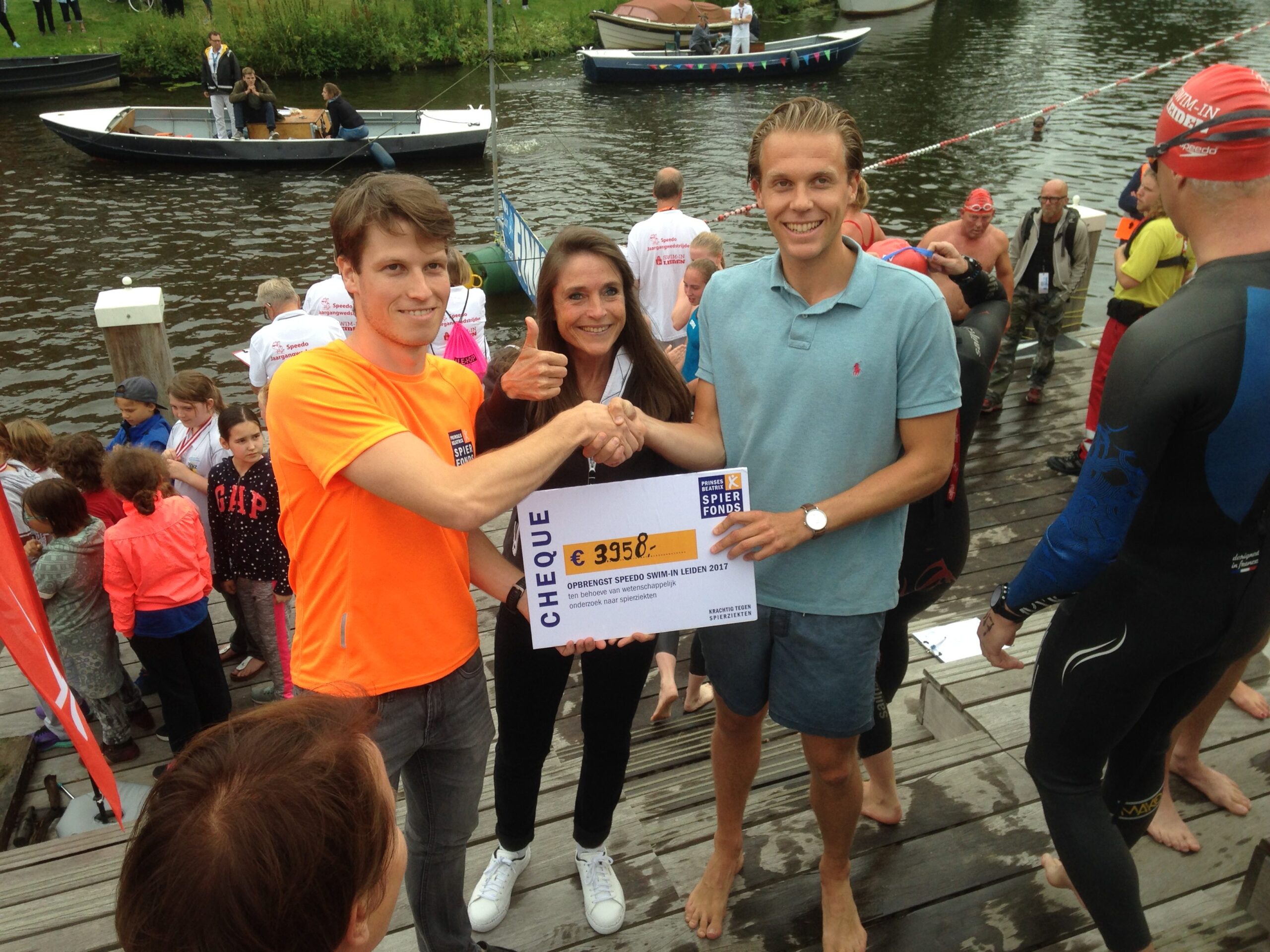 Vette cheque voor Spierfonds
